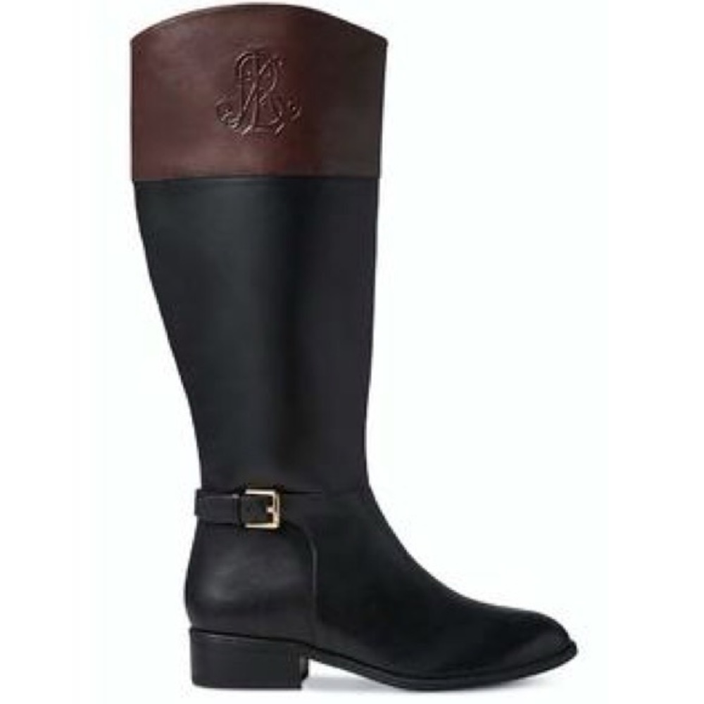 Ralph Lauren Madison Leather Boots | Size 8